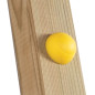 Csavartakaró gomb műa. 38x18 sárga Hapro